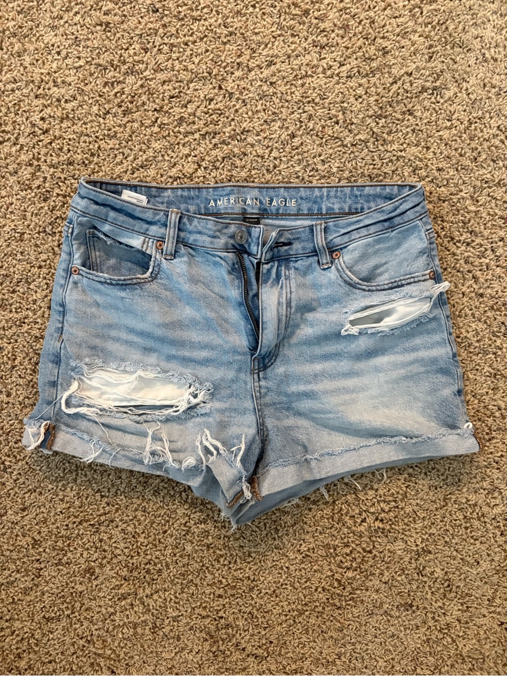 American Eagle Light Wash Denim Jean Shorts